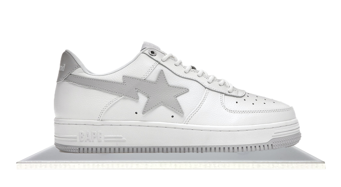 All white hot sale bape shoes