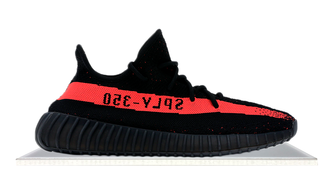 White top red yeezy