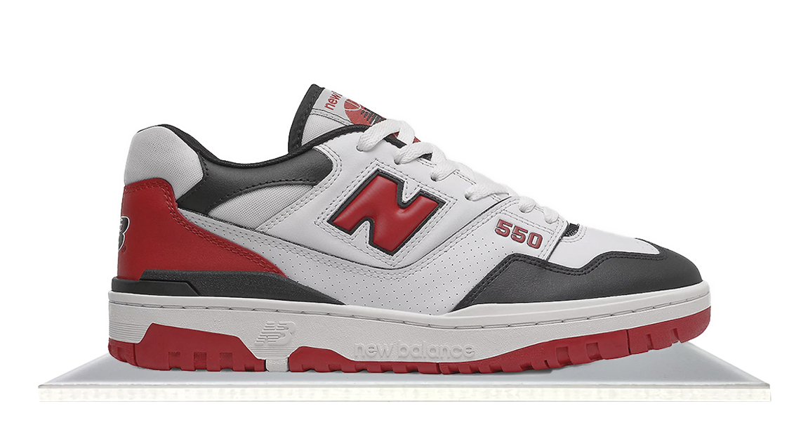 New balance red black and white Clearance
